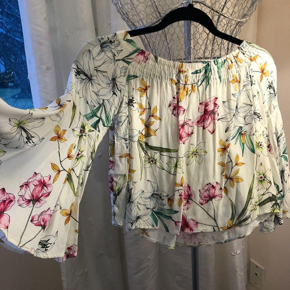 ZARA BERKSHKA Off the Shoulder Blouse - Picture 2 of 3